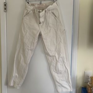 Levi’s Boy Jean, white/off white, mid-rise.